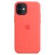 Оригинальный чехол MagSafe Silicone Case для Apple iPhone 12 mini (MHKP3ZE/A) - Pink Citrus (253694P). Фото 5 из 6