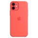 Оригинальный чехол MagSafe Silicone Case для Apple iPhone 12 mini (MHKP3ZE/A) - Pink Citrus (253694P). Фото 3 из 6