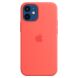 Оригинальный чехол MagSafe Silicone Case для Apple iPhone 12 mini (MHKP3ZE/A) - Pink Citrus (253694P). Фото 1 из 6