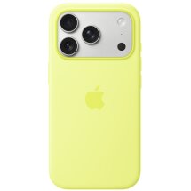 Оригинальный чехол Silicone Case with MagSafe для iPhone 17 Pro (MGFF4) - Neon Yellow: фото 1 из 4