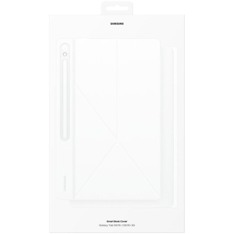 Оригинальный чехол Smart Book Cover для Samsung Galaxy Tab S10 FE Plus (X620/626) EF-BX620PWEGUJ - White: фото 11 из 11
