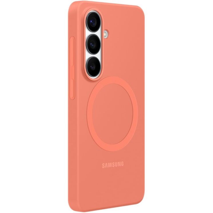 Оригинальный силиконовый чехол Silicone Magnet для Samsung Galaxy S26 (S942) EF-ES942COEGWW - Coralred: фото 3 из 5