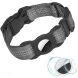 Ошейник Deexe Reflect Tracker для собак с чехлом Apple AirTag / AirTags 2 - Dark Grey (274035DH). Фото 1 из 6