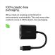 Перехідник Belkin RockStar Type-C+3.5mm to Type-C (60W, 0.12м) - Black (896281B). Фото 7 з 8
