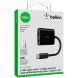 Перехідник Belkin RockStar Type-C+3.5mm to Type-C (60W, 0.12м) - Black (896281B). Фото 3 з 8
