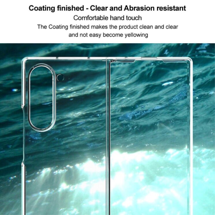 Пластиковый чехол IMAK Crystal II Pro для Samsung Galaxy Fold 6 - Transparent: фото 6 из 11