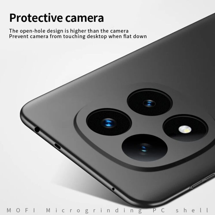 Пластиковый чехол MOFI Slim Shield для Xiaomi Redmi Note 14 Pro Plus - Black: фото 5 из 9