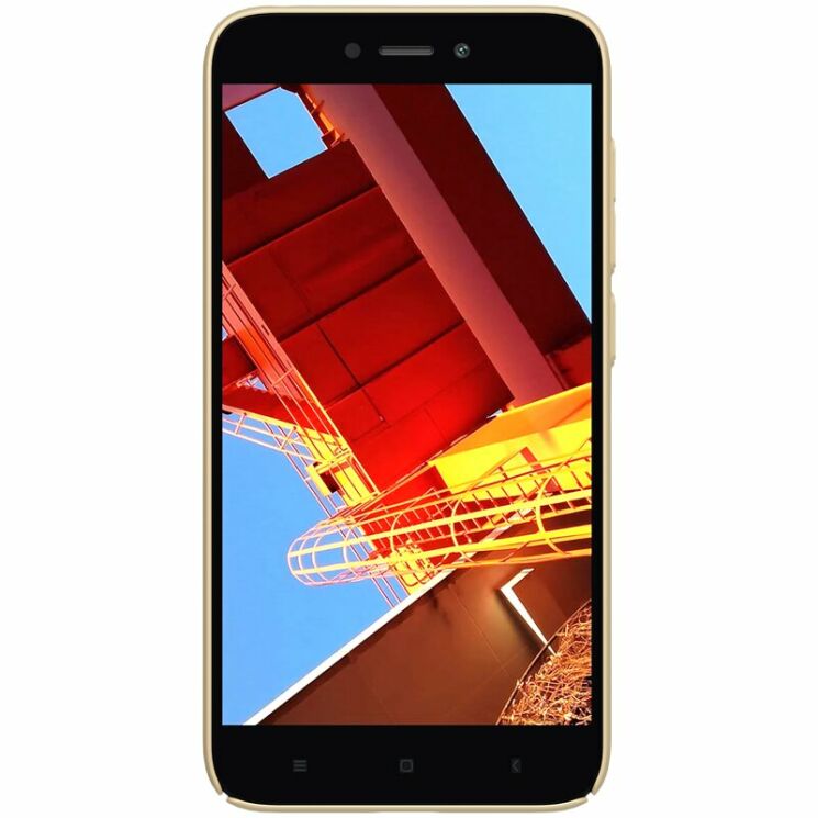 Пластиковый чехол NILLKIN Frosted Shield для Xiaomi Redmi Go - Gold: фото 3 из 17