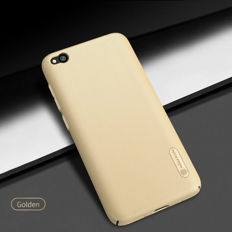 Пластиковый чехол NILLKIN Frosted Shield для Xiaomi Redmi Go - Gold: фото 4 из 17