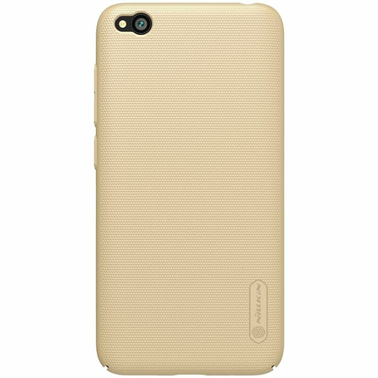Пластиковый чехол NILLKIN Frosted Shield для Xiaomi Redmi Go - Gold: фото 1 из 17