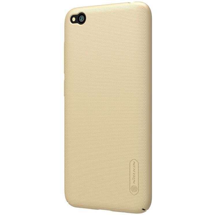 Пластиковый чехол NILLKIN Frosted Shield для Xiaomi Redmi Go - Gold: фото 2 из 17