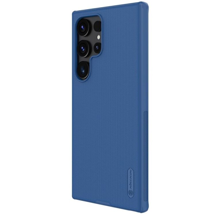 Пластиковый чехол NILLKIN Frosted Shield Pro для Samsung Galaxy S24 Ultra - Blue: фото 2 из 17