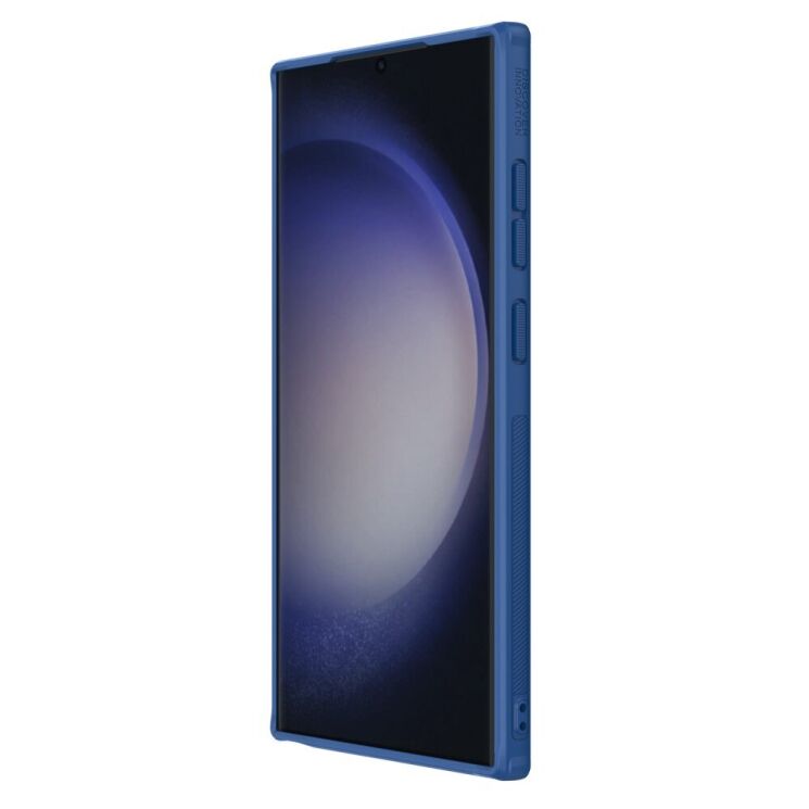 Пластиковый чехол NILLKIN Frosted Shield Pro для Samsung Galaxy S24 Ultra - Blue: фото 4 из 17