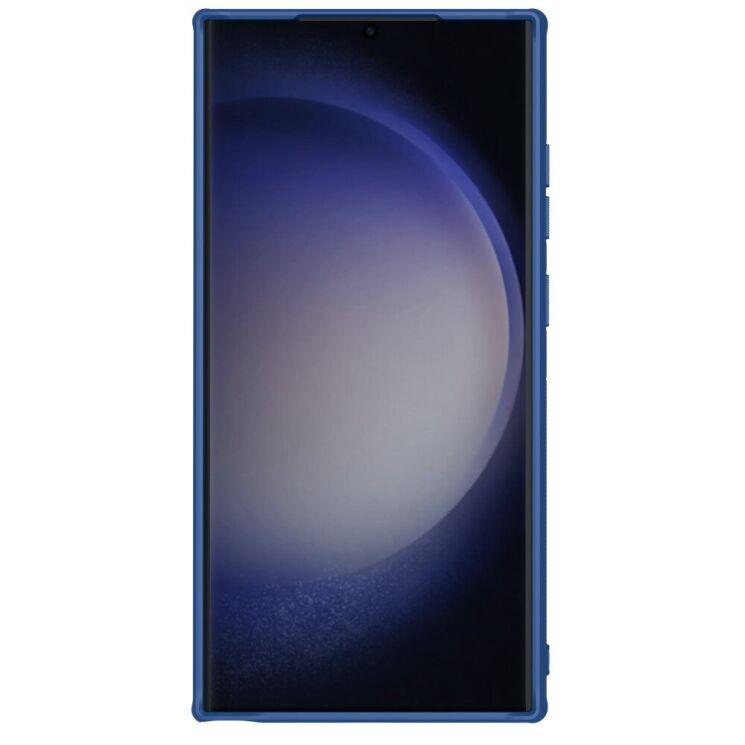 Пластиковый чехол NILLKIN Frosted Shield Pro для Samsung Galaxy S24 Ultra - Blue: фото 3 из 17
