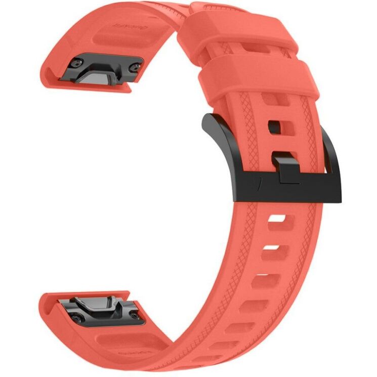 Ремешок ArmorStandart Silicone для часов Garmin с креплением Quick Fit 20mm - Coral Red: фото 3 из 5