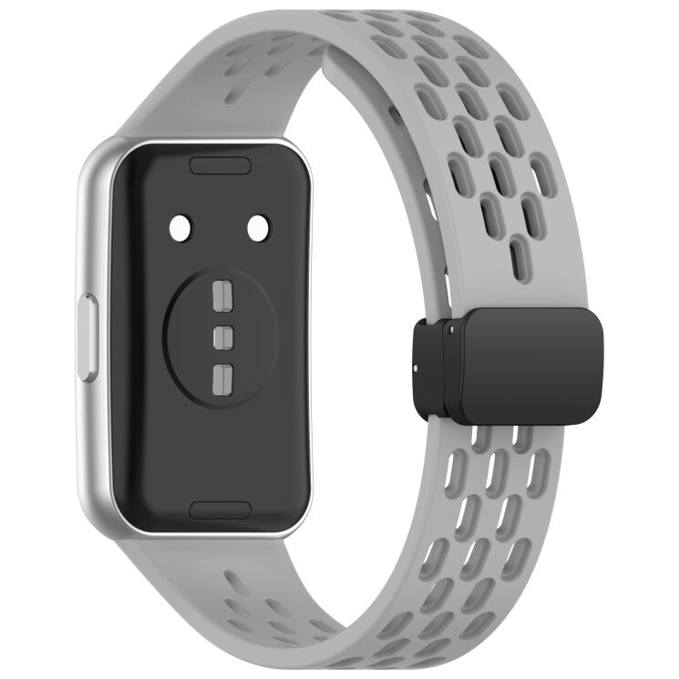 Ремешок Deexe Astra Strap для Huawei Band 11 Pro / Band 11 - Grey: фото 1 из 6