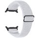 Ремешок Deexe Braided Strap для Samsung Galaxy Watch 8 (40/44mm) / 8 Classic / Ultra (2025) - White (384003W). Фото 1 из 6