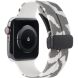 Ремінець Deexe Camo Silicone для Apple Watch 46 / 45 / 44 / SE 44 / 42 (Series 1-3) / Ultra / Ultra 2 - White (251887W). Фото 1 з 7