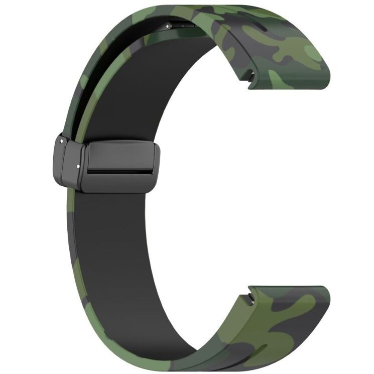 Ремешок Deexe Camo Silicone для часов с шириной крепления 22мм - Green: фото 4 из 10
