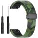 Ремешок Deexe Camo Silicone для часов с шириной крепления 22мм - Green (271420G). Фото 1 из 10