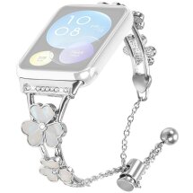 Ремешок Deexe Clover для Xiaomi Mi Smart Band 8 Pro - Silver: фото 1 из 7