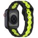 Ремешок Deexe Flex Series для Apple Watch 46 / 45 / 44 / SE 44 / 42 (Series 1-3) / Ultra / Ultra 2 - Black / Lime (251892). Фото 1 из 6