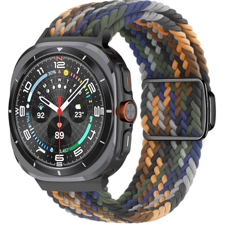 Ремешок Deexe Knitted Strap для Samsung Galaxy Watch Ultra (47mm) - Multicolor: фото 2 из 5