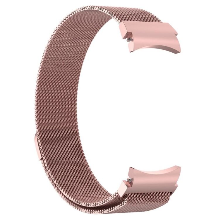 Ремешок Deexe Milanese Stainless Steel для Samsung Galaxy Watch 4 / 4 Classic / 5 / 5 Pro / 6 / 6 Classic / 7 / FE - Pink: фото 4 из 9