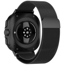 Ремешок Deexe Milanese Stainless Steel для Samsung Galaxy Watch Ultra (47mm) - Black: фото 1 из 8
