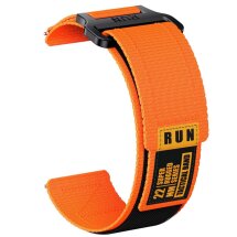 Ремешок Deexe Nylon Magic Tape для часов с шириной крепления 22мм - Orange: фото 1 из 2