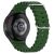 Ремінець Deexe Ocean Strap для Samsung Galaxy Watch 4 / 5 / 6 / 7 / FE (40mm) - Army Green: фото 1 з 7
