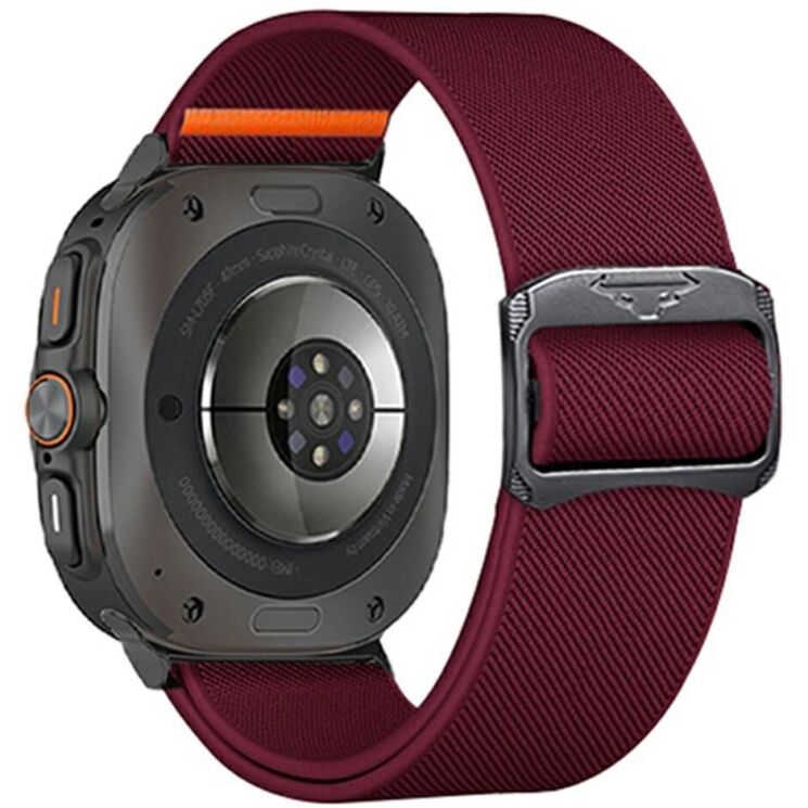 Ремешок Deexe Orbit Flex для Samsung Galaxy Watch Ultra (47mm) - Wine Red: фото 1 из 5