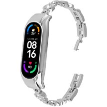 Ремешок Deexe Phoenix Flame для Xiaomi Mi Smart Band 8 / 9 - Silver: фото 1 из 3