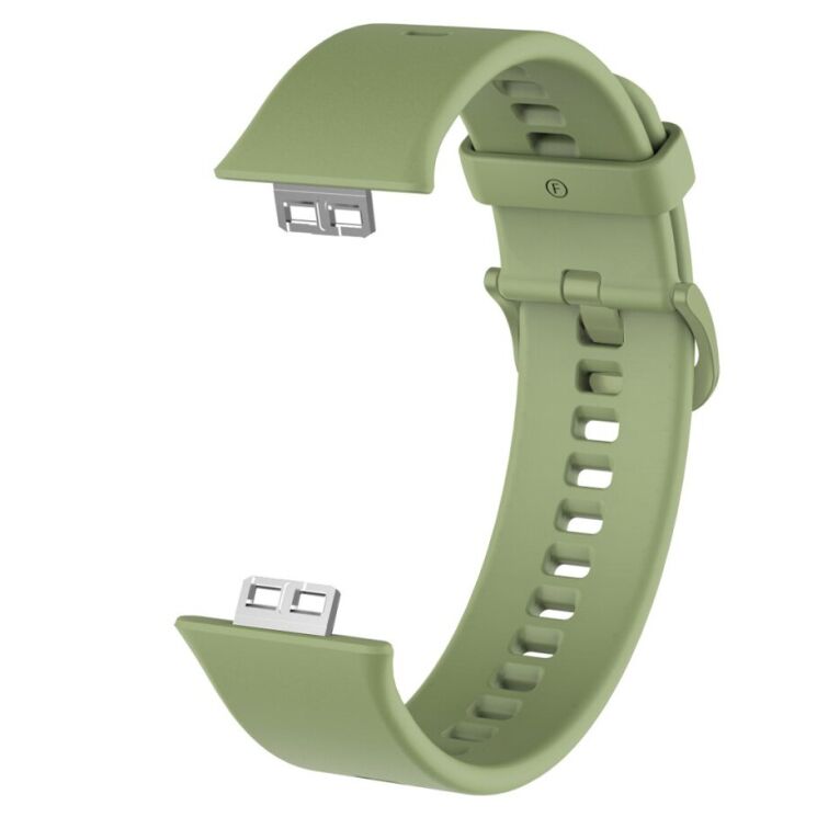 Ремешок Deexe Soft Silicone для Huawei Watch Fit - Green: фото 1 из 2