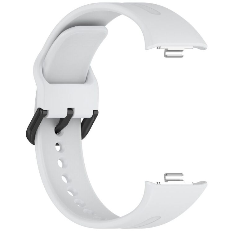 Ремешок Deexe Soft Silicone для Xiaomi Redmi Watch 4 / 5 / Mi Smart Band 8 Pro / Band 9 Pro - Light Grey: фото 3 из 9
