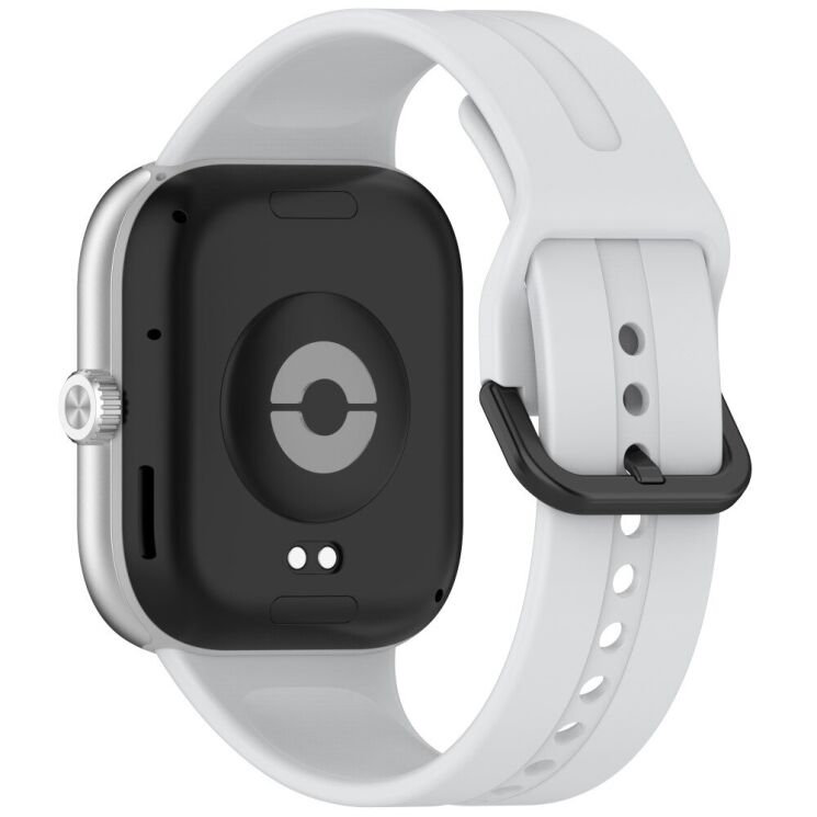 Ремешок Deexe Soft Silicone для Xiaomi Redmi Watch 4 / 5 / Mi Smart Band 8 Pro / Band 9 Pro - Light Grey: фото 1 из 9