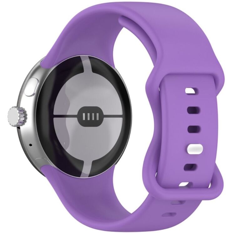 Ремешок Deexe Soft Touch для Google Pixel Watch / Watch 2 / Watch 3 (41mm) - Purple: фото 1 из 4