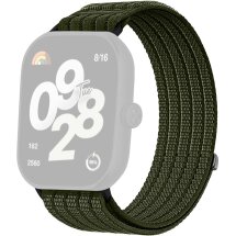Ремешок Deexe Soft Weave для Xiaomi Redmi Watch 4 / Watch 5 / Watch 6 / Mi Smart Band 8 Pro / Band 9 Pro - Dark Green: фото 1 из 5