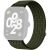 Ремешок Deexe Soft Weave для Xiaomi Redmi Watch 4 / Watch 5 / Watch 6 / Mi Smart Band 8 Pro / Band 9 Pro - Dark Green: фото 1 из 5