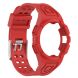 Ремінець Deexe Solid Color для Samsung Galaxy Watch 4 / 5 (44mm) - Red (284532R). Фото 4 з 6