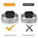 Ремінець Deexe Stainless Steel Mag для Apple Watch 42 (Series 10) / 41 / 40 / SE 40 / 38 - Silver (345133S). Фото 5 з 6