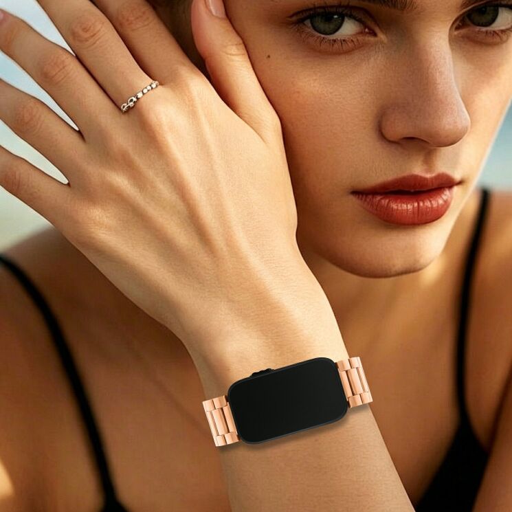 Ремінець Deexe Steel Strap для Garmin CIRQA - Rose Gold (362606RG) Ремінець Deexe Steel Strap для Garmin CIRQA - Rose Gold: фото 5 з 7