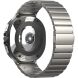 Ремешок Deexe Steel Strap для Samsung Galaxy Watch 8 (40/44mm) / 8 Classic - Titanium (384112T). Фото 1 из 6