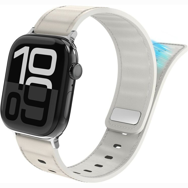 Ремінець для годинника AHASTYLE Signature Touch для Apple Watch 46 / 45 / 44 / SE 44 / 42 (Series 1-3) / Ultra / Ultra 2 / Ultra 3 - Beige (364538E) Ремінець для годинника AHASTYLE Signature Touch для Apple Watch 46 / 45 / 44 / SE 44 / 42 (Series 1-3) / Ultra / Ultra 2 / Ultra 3 - Beige: фото 2 з 8