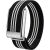 Ремінець для годинника Deexe Triple Fit для WHOOP 5.0 / MG - Black / Silver: фото 1 з 2
