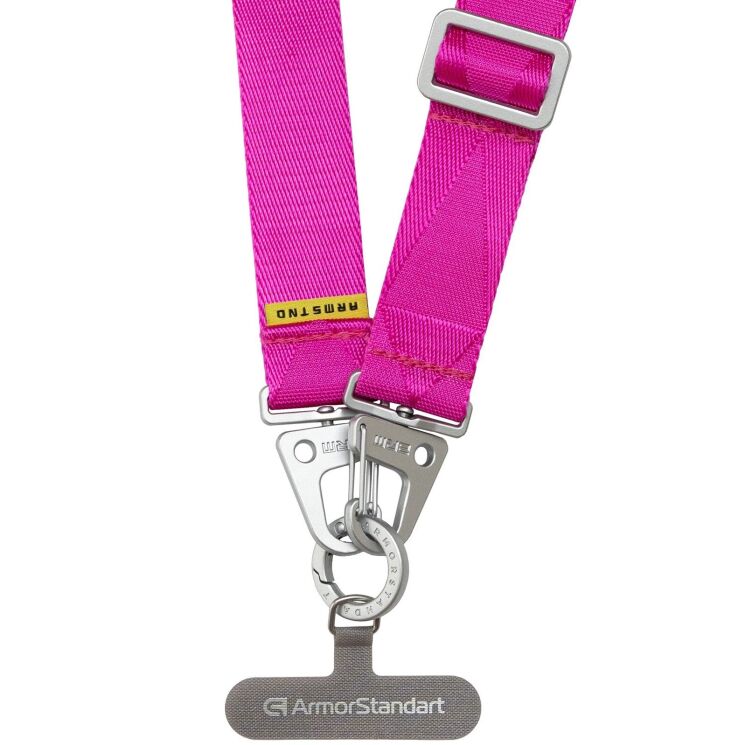 Ремешок для смартфона ArmorStandart Lanyard - Neon Pink (983040P) Ремешок для смартфона ArmorStandart Lanyard - Neon Pink: фото 2 из 3
