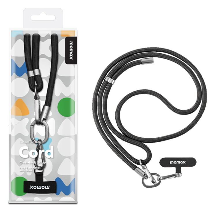 Ремешок для смартфона MOMAX Cord - Black (983022B) Ремешок для смартфона MOMAX Cord - Black: фото 4 из 11