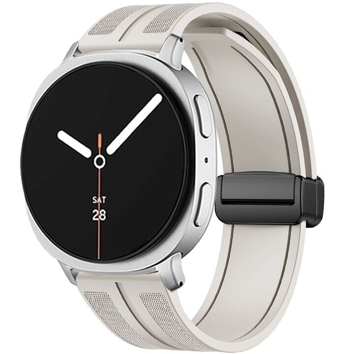 Ремешок KALEBOL Magnetic Nylon Band для Samsung Galaxy Watch 8 (40/44mm) / 8 Classic - Starlight: фото 2 из 6