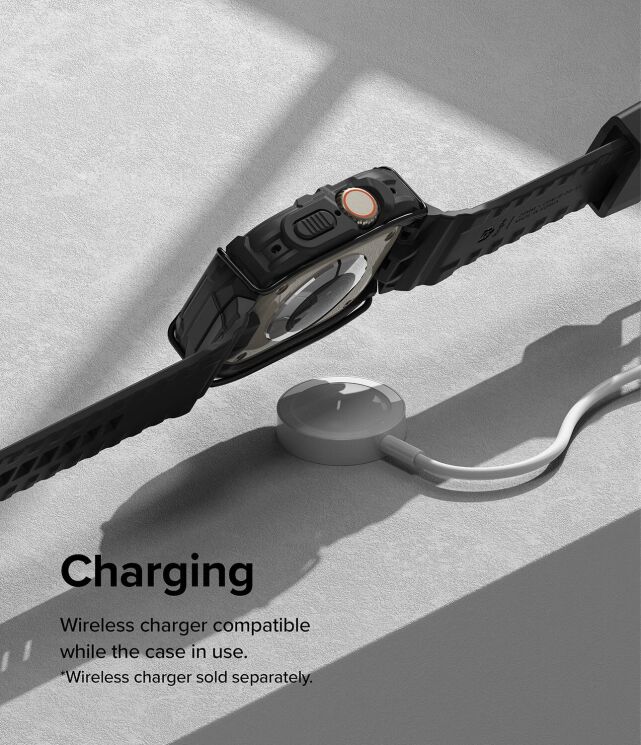 Ремінець RINGKE Fusion X Guard для Apple Watch Ultra / Ultra 2 / Ultra 3 (49mm) - Black: фото 10 з 15