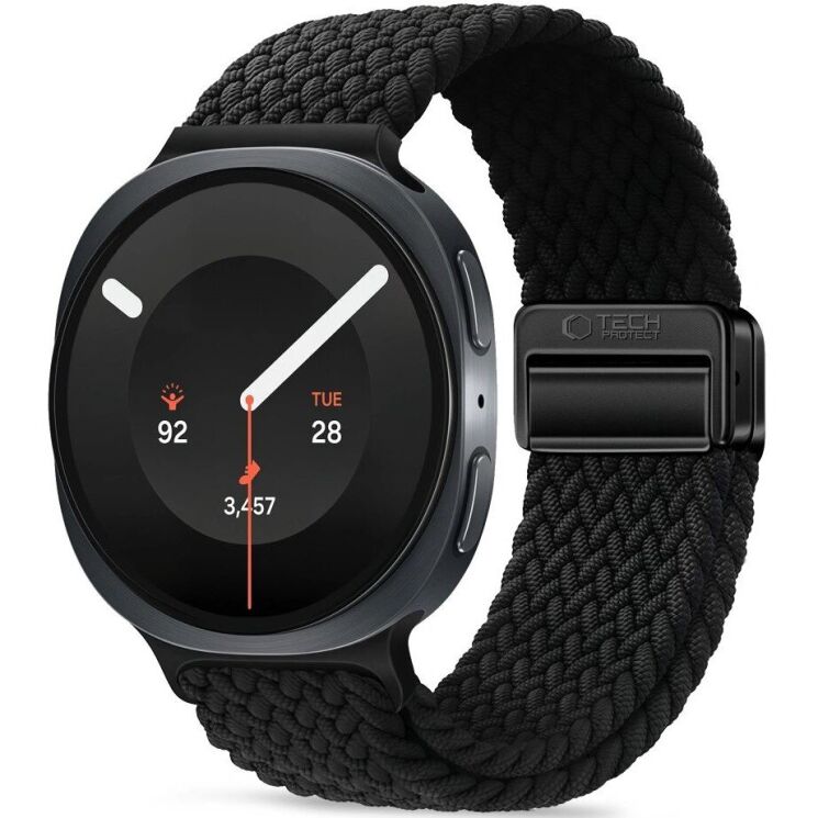 Ремешок Tech-Protect NylonMag для Samsung Galaxy Watch 9 (40/44mm) / 8 (40/44mm) / 8 Classic (5906302325658) - Black: фото 1 из 2